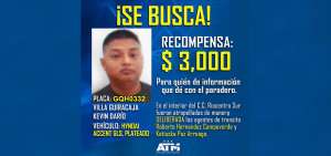 ATM ofrece $ 3.000 por informaci&oacute;n de taxista informal que arroll&oacute; a vigilantes