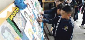 La exposici&oacute;n en honor al Gran Mariscal de Ayacucho, patrono de la instituci&oacute;n, fue uno de los puntos que disfrutaron los estudiantes de todos los cursos. 