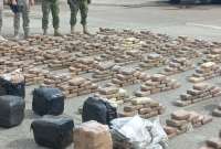 Autoridades incautaron 403 kilos de marihuana en operativo en Tulcán