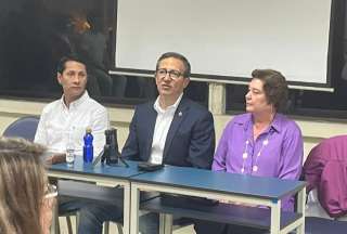 El candidato de la llamada Alianza UIO (Unidos, Incluyentes y Organizados) recibirá los resultados de los comicios junto a sus simpatizantes.