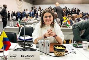 La vicepresidenta María José Pinto representó a Ecuador en la COP 30.