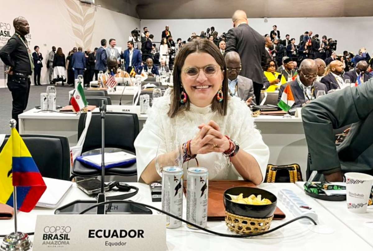 La vicepresidenta María José Pinto representó a Ecuador en la COP 30.