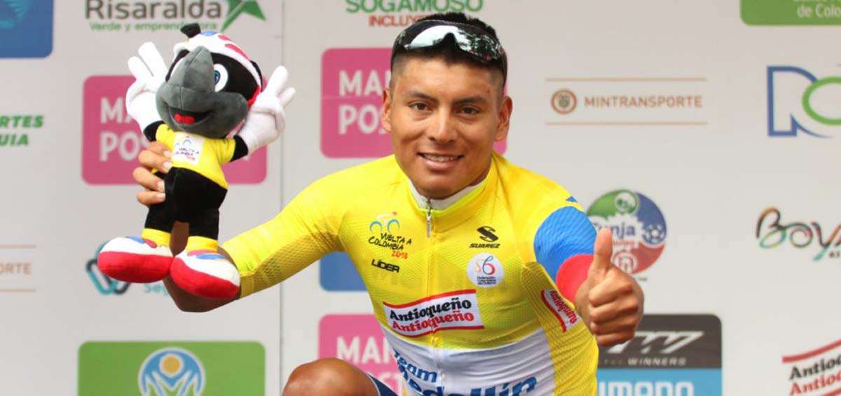 Jonathan Caicedo cerca de ganar el t&iacute;tulo de la Vuelta a Colombia
