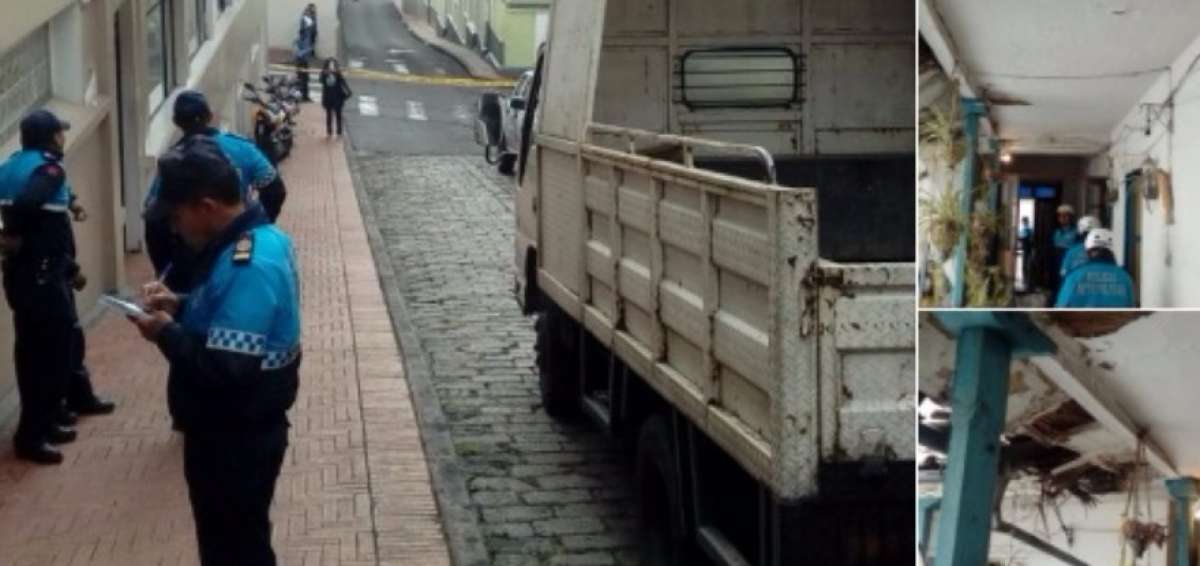 Casa patrimonial declarada en emergencia en Quito fue evacuada