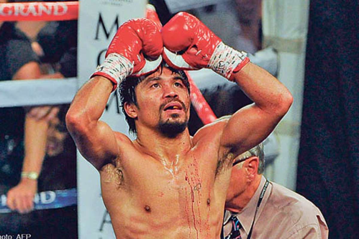 Manny Pacquiao gan&oacute; $ 20 millones por vencer a Timothy Bradley. Foto: AFP.