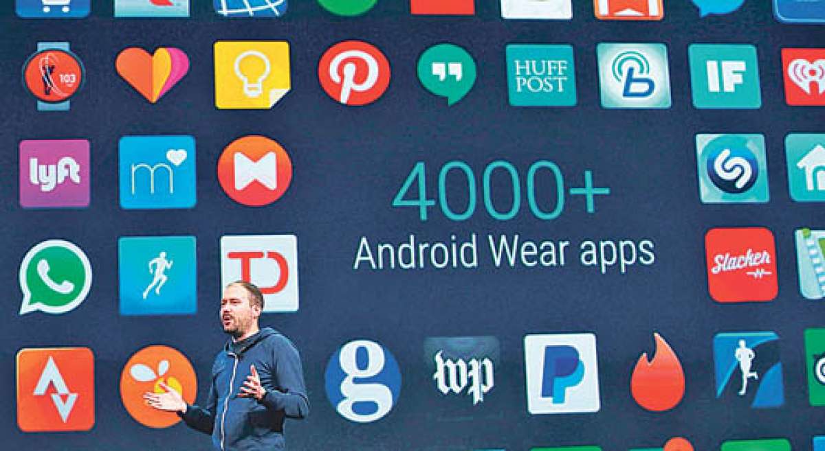 En el evento, efectuado en San Francisco, el gigante tecnol&oacute;gico exhibi&oacute; sus nuevos dispositivos, como el Android Wear. Foto: AFP