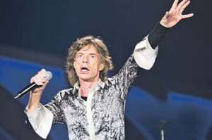 Mick Jagger. Muestra su buena forma f&iacute;sica y vocal, durante la presentaci&oacute;n en Oslo. 