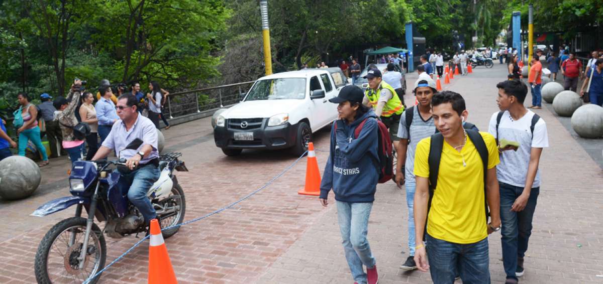 El ingreso hacia el recinto universitario ser&aacute; dividido en dos carriles, uno de los cuales ser&aacute; para el paso de estudiantes.