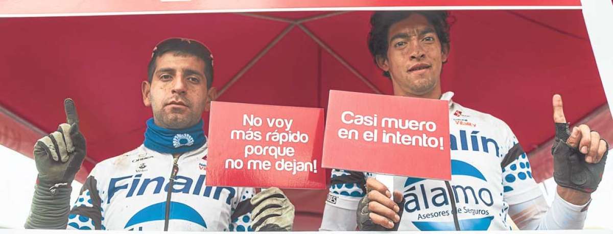 Felipe Endara (derecha) se coron&oacute; por segunda ocasi&oacute;n campe&oacute;n de la Vuelta al Cotopaxi.