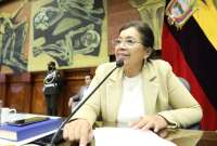 Guadalupe Llori no convocó a sesión del Pleno para conocer el informe de destitución en su contra