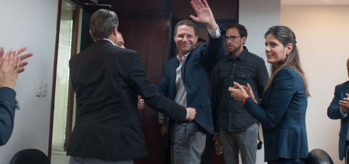 El Alcalde de Quito no admiti&oacute; preguntas en la comparecencia que realiz&oacute; ayer ante la prensa para hablar de los casos Odebrecht y Mauro T. 