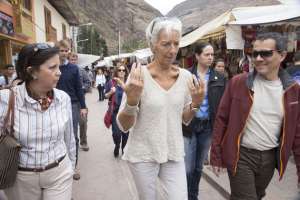 La directora del FMI, Christine Lagarde, est&aacute; en Lima para la reuni&oacute;n anual de los pa&iacute;ses miembros.