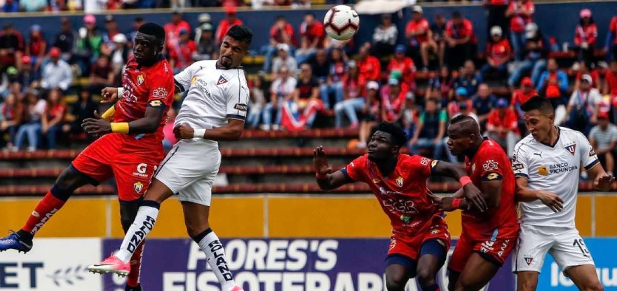 El Nacional no pudo mantener la ventaja y empat&oacute; con Liga