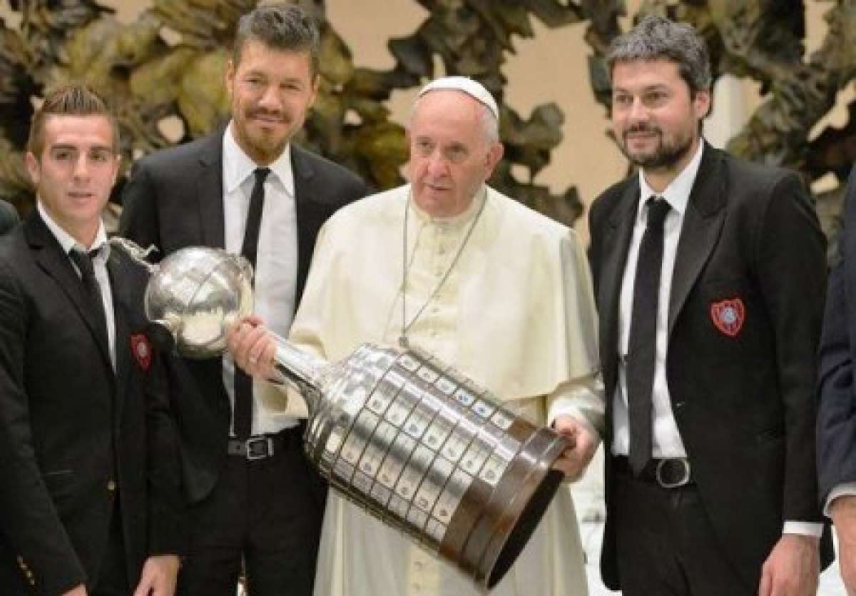 Marcelo Tinelli (2do de izquierda a derecha) es el actual vicepresidente de San Lorenzo. Foto: Archivo/Tomada del twitter @SanLorenzo