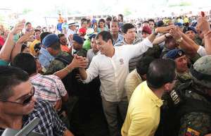 El mandatario Rafael Correa emiti&oacute; el Enlace Ciudadano N.- 368 desde Paj&aacute;n, Manab&iacute;. Foto: Presidencia 