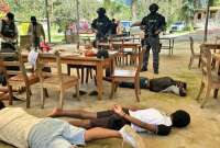 Seis miembros de una familia fueron liberados por la Policía Nacional tras estar secuestrados por 30 días.