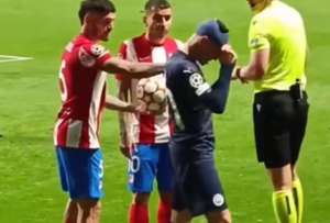 La pelea en los últimos minutos del Atlético de Madrid VS Manchester City