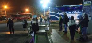 Paro de transportistas afecta a pasajeros en Riobamba