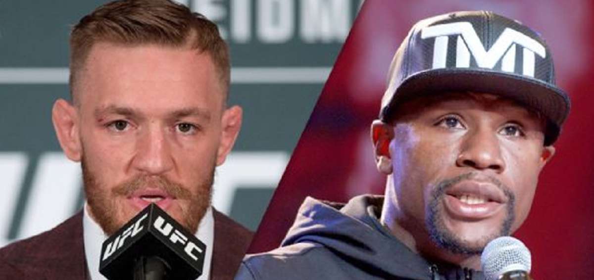 Conor McGregor (iz.), luchador de la UFC y Floyd Mayweather Jr., excampe&oacute;n mundial de boxeo, est&aacute;n en negociaciones para un enfrentamiento in&eacute;dito.