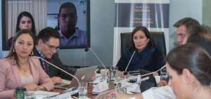 Para la sesi&oacute;n asistieron 10 de los 12 asamble&iacute;stas de la Comisi&oacute;n. Esther Cuesta y Mauricio Zambrano, por encontrarse fuera del pa&iacute;s, se conectaron a trav&eacute;s de videoconferencia. 