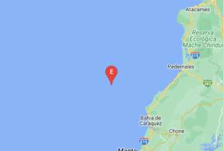 El IGN reportó un temblor frente a la costa de Jama.