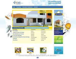 En la p&aacute;gina web del Fondo de Cesant&iacute;a del Magisterio Ecuatoriano se publicitan los planes de vivienda en el pa&iacute;s para los docentes.  Imagen de internet.