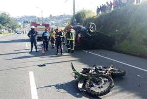Motociclista muere en accidente de tránsito en la av. Simón Bolívar