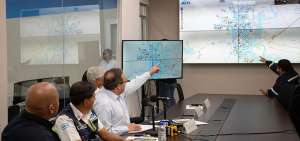 Desde la Sala de Crisis de la ATM se coordin&oacute; la respuesta simulada al asalto en un bus. El tiempo de respuesta se estima en cinco minutos.
