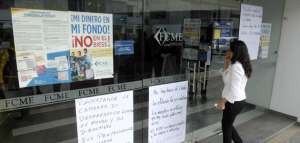 Luego de un operativo el jueves pasado se procedi&oacute; con el cambio de administraci&oacute;n del Fondo de Cesant&iacute;a. Foto: &Aacute;lvaro P&eacute;rez / El Tel&eacute;grafo 