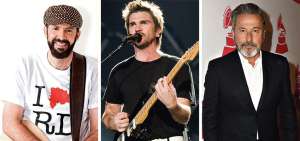 Desde la izquierda: Juan Luis Guerra (Rep Dominicana); Juanes (Colombia), y Ricardo Montaner (Venezuela) forman parte de los 32 artistas del show. 