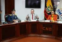 El ministro del Interior, Juan Zapata, dio a conocer el plan de seguridad para las elecciones anticipadas 2023.