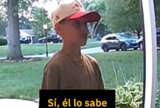 Un niño y su padre intentaron hacer la broma del timbre, pero no salió como esperaban. 