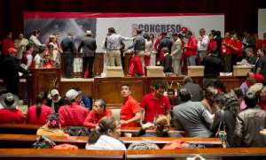 El proceso electoral se realiz&oacute; en el sal&oacute;n Jos&eacute; Mej&iacute;a Lequerica de la Asamblea Nacional. Foto: Marco Salgado / EL TEL&Eacute;GRAFO 
