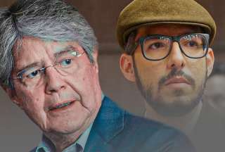 Guillermo Lasso (izq.) amenazó con demandar al periodista de La Posta, Anderson Boscán. 