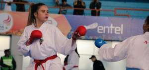 Valeria Echever durante su competencia en los Juegos Suramericanos Cochabamba 2018.