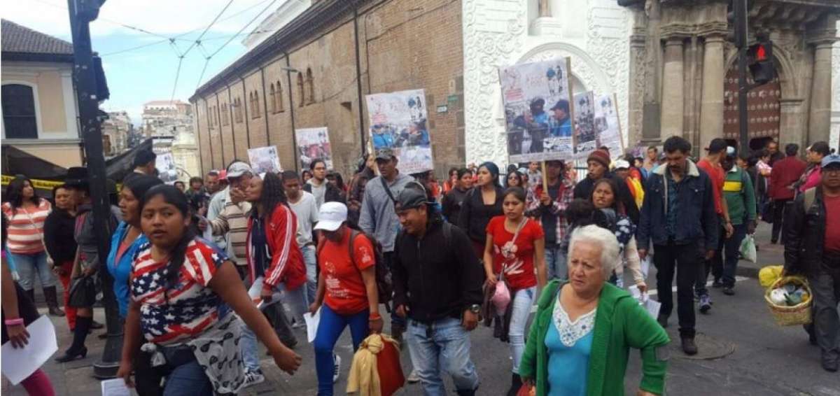 Comerciantes informales protestaron en Quito