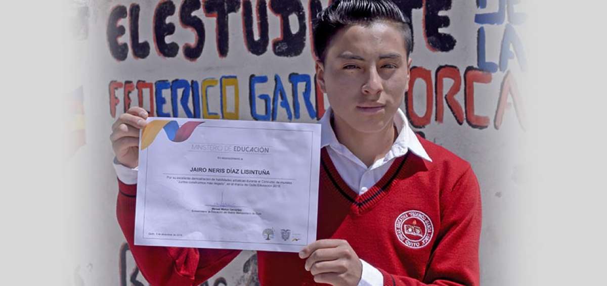 Jairo Newris D&iacute;az, ganador del concurso interno de murales