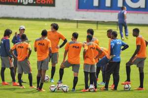 El t&eacute;cnico del Quito conf&iacute;a en la mejora de su equipo para escalar en la tabla. Foto: &Aacute;lvaro P&eacute;rez / El Tel&eacute;grafo 