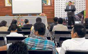 El taller es parte de una serie de charlas que se dictan a nivel nacional. EL pr&oacute;ximo evento se realizar&aacute; en la ciudad de Macas, el 8 de mayo. Foto: Cortes&iacute;a