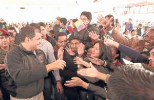 El Comit&eacute; del Pueblo, en Quito, fue el sitio escogido por el Jefe de Estado para dirigir su primer enlace sabatino del a&ntilde;o y el 407 de su Gobierno. FOTO: PRESIDENCIA