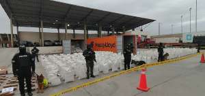 Coca&iacute;na estaba mezclada con 48 toneladas de balanceado
