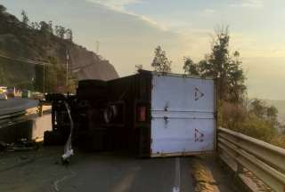 El 12 de octubre se registró un accidente de tránsito en la av. Simón Bolívar a la altura de Zámbiza. 