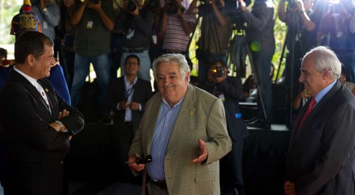 El mandatario de Uruguay, Jos&eacute; Mujica, arrib&oacute; esta ma&ntilde;ana a Guayaquil. Foto: Lylibeth Coloma / El Tel&eacute;grafo 