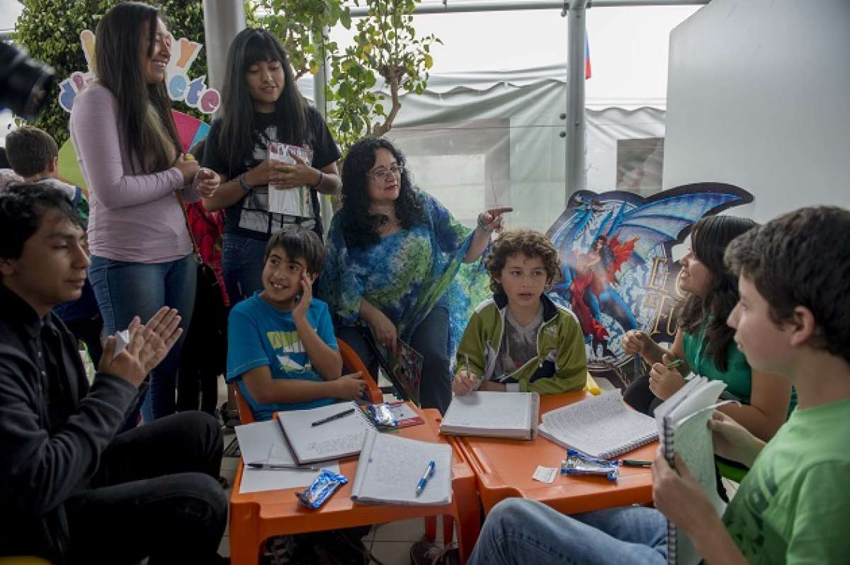 En el parque Itchimb&iacute;a, se realizan talleres y lectura incentivar el h&aacute;bito en ni&ntilde;os y j&oacute;venes. Foto: Fernando Sandoval / EL TEL&Eacute;GRAFO