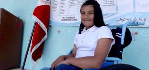 Dom&eacute;nica Delgado. Alumna de sexto de Educaci&oacute;n B&aacute;sica.