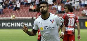 El uruguayo Aguirre es el tercer futbolista que anota cuatro tantos en un mismo cotejo la LigaPro 2019.