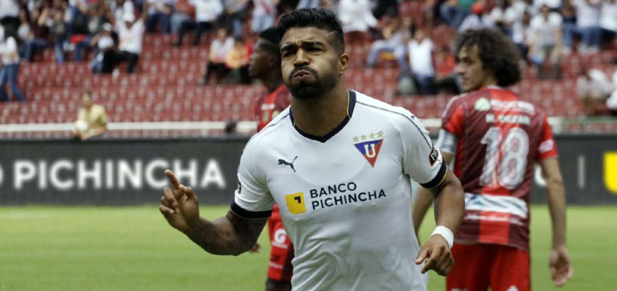 El uruguayo Aguirre es el tercer futbolista que anota cuatro tantos en un mismo cotejo la LigaPro 2019.