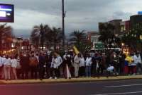 En Quito, ciudadanos se congregaron para rechazar el paro nacional