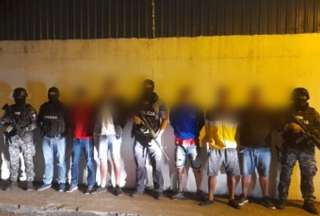 La Unase detuvo a los supuestos captores en el nortev de Guayaquil. 
