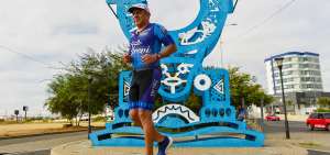 El manabita Luis Trivinio vive en Nueva York desde 1975, pero regresa a Manta para participar en la competencia. Ha corrido hasta ahora nueve ediciones.